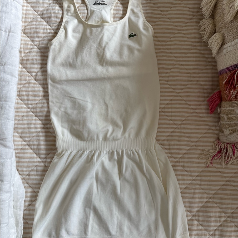 Lacoste Cream Sleeveless Dress
